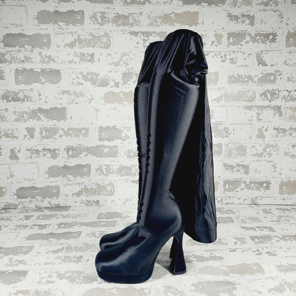 New Jeffrey Campbell Women's Pantalones High Heel Platform Pant Boots E517 - Picture 2 of 16